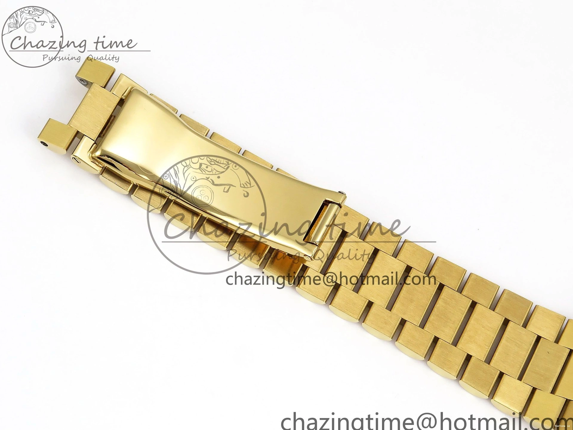 1224 Day Date 40 YG JDF 904L Steel White Stick Dial on President Bracelet VR3255 V3 (Gain Weight) Colorful 1373